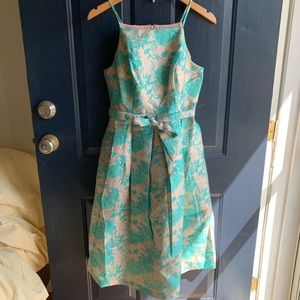 Lace & Mesh floral cocktail dress